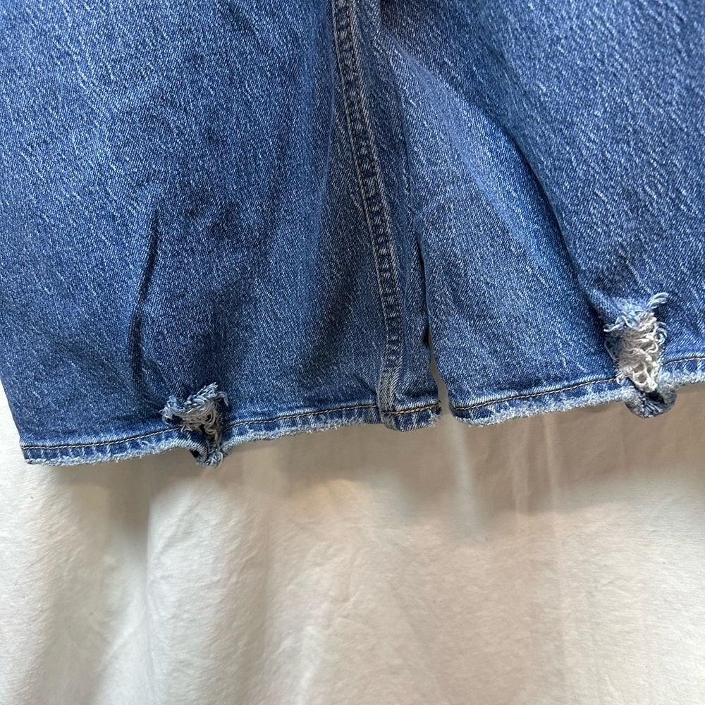 Levi’s 70s High Flare Jeans Size 32 High Rise Vintage Style Blue Denim - Picture 5 of 9